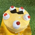 Santra barfi cake