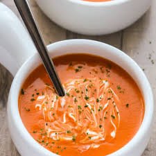 Cream of tomato soup
