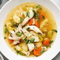 Chicken boil with soup