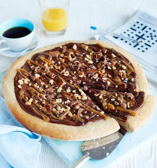 Chocolate pizza