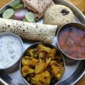 GRAVY SABJI, DRY SABJI , DAL RICE ,ONE PICKLE  4 CHAPATI , [ LIMITED ] 