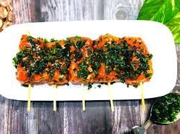 Crispy spinach and paneer chunks