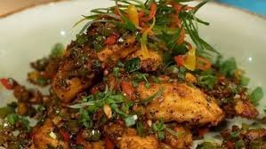 Schezwan Paneer in Salt & Pepper