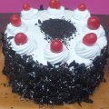 Black Forest Cake + Popper 40 inch + Sparkle candle 