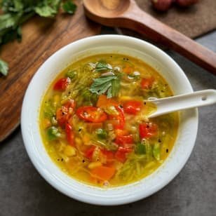 veg clear soup