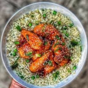 chicken cheese chilli rice