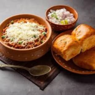 cheese pav bhaji 